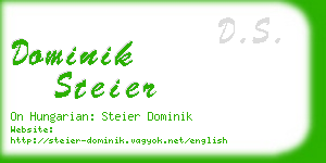 dominik steier business card
